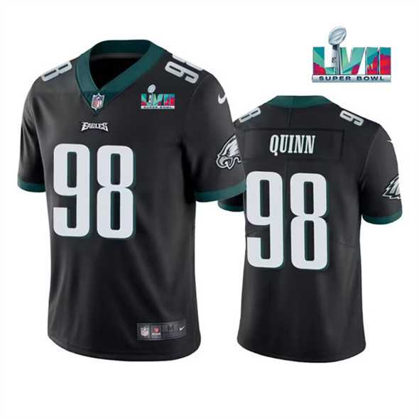 Men & Women & Youth Philadelphia Eagles #98 Robert Quinn Black Super Bowl LVII Vapor Untouchable Limited Stitched Jersey